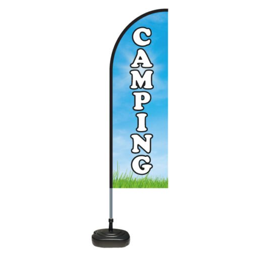 camping-beachflag